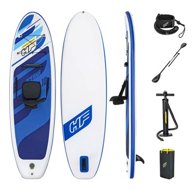 Bestway Hydro-Force Inflatable Stand Up Paddle Board and Kayak Water Sports Set with Paddle, Hand Pump, Coiled Leash, and Storage