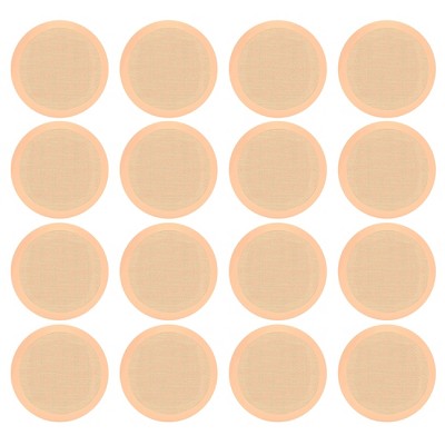 Pyle PDIC Series 250W 8" Round Flush Mount In Wall/In Ceiling Speakers for Home Audio Sound System, 8 Pair, Tan