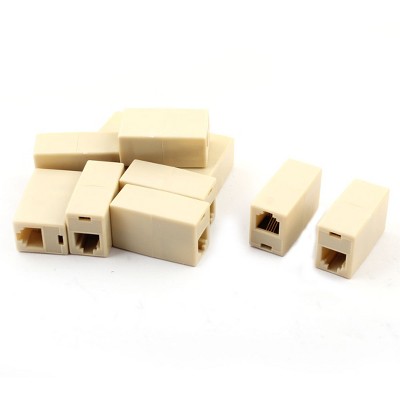 Unique Bargains Phone Line Cable Connector 10 Pcs