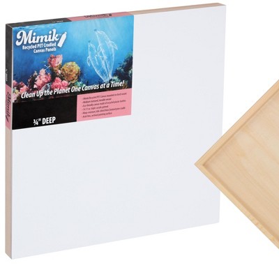 Creative Mark Mimik Recycled PET Cradled Canvas Panel 3/4" Depth - Medium-Textured Painting Board for Eco-Conscious Artists, 14.11 oz