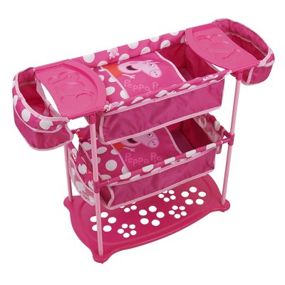 Peppa Pig: Doll Twin Care Station - Pink & White Dots