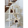 Armarkat 74" Multi-Level Real Wood Cat Tree Large Cat Play Furniture With ScratchhIng Posts, Large Platform, Beige/Brown - 3 of 4