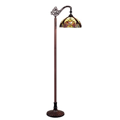 Chloe Lighting Adia Tiffany-Style Dark Bronze Floor Lamp 11" Shade