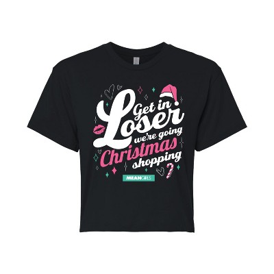 Women's - Mean Girls - Get In Loser Cropped Graphic T-Shirt