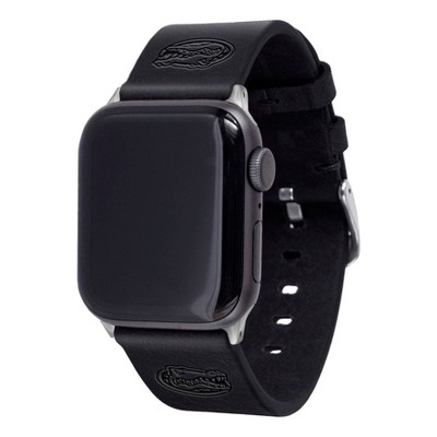NCAA Florida Gators Apple Watch Compatible Leather Band 42/44/45/49mm - Black