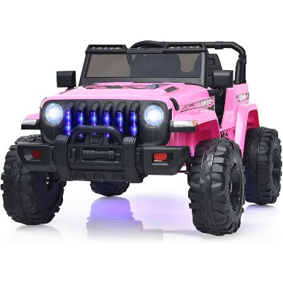 Costway Kids Ride on Truck 12V Battery Powered Ride on Car 2-Seat  with 2.4G Parental Remote Control