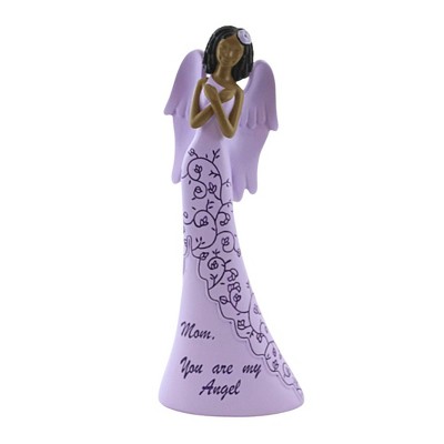 Positive Image 8.75 In Mom You Are My Angel , Daughter Dark Skin (1PC)