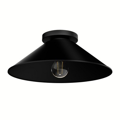 Hunter Fans 14" Skyflow Outdoor Wall Light Matte Black Finish