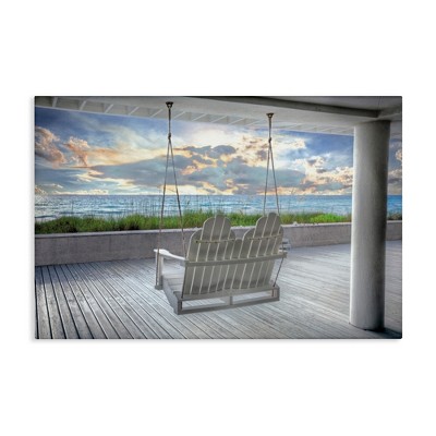 Stupell Industries Swing At The Beach Canvas Art