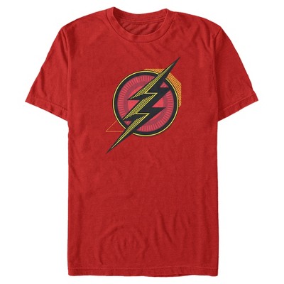Men's Zack Snyder Justice League The Flash Comic Logo T-Shirt
