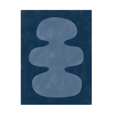 Trademark Fine Art - Elena Ristova  blue rust 65 Canvas Art