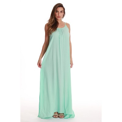 Riviera Sun Womens Tie-Dye Spaghetti Strap Open-Back Maxi Dress  Boho Beach Cover-Up & Casual Summer Sundress