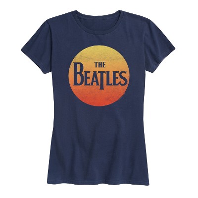 Women's - The Beatles - Sunset Circle Logo Short Sleeve Graphic T-Shirt