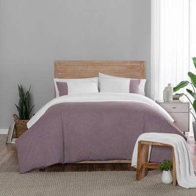 Vue Kinsley Chambray Colorblock Duvet Cover Set