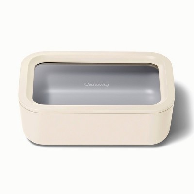 Caraway Home Medium Ceramic Coated Glass Food Storage Container