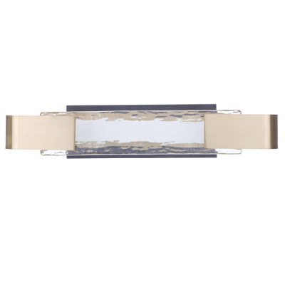 Craftmade Lighting 1 - Light Vanity in  Flat Black/Satin Brass