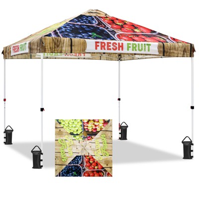 EAGLE PEAK 10x10 Pop Up Canopy Instant Tent w/ 4 Weight Bags
