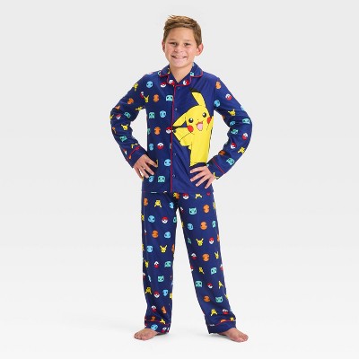 Boys' Pokemon 2pc Pajama Set - Blue