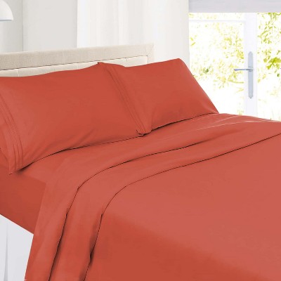 Clara Clark Bed Sheets, Premier 1800 Series 4 Piece Bed Sheet Set, Deep Pocket Luxury Soft Bedding Sheets & Pillowcases
