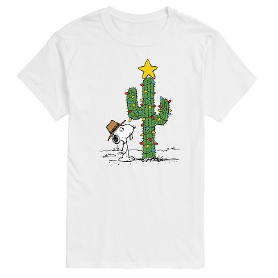 Men's - Peanuts - Spike Christmas Cactus Short Sleeve Graphic T-Shirt