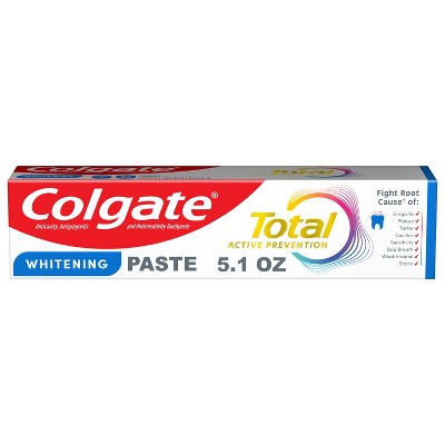 Colgate Total Active Prevention Whitening Toothpaste - Mint - 5.1oz