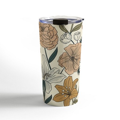 Emanuela Carratoni Spring Floral Mood Travel Mug 20 oz Stainless Steel Travel Mug - Deny Designs