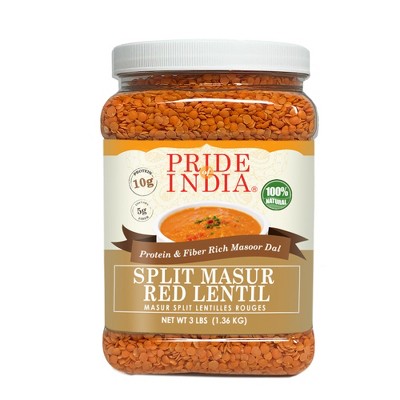 PRIDE OF INDIA Split Masur Dal Red Lentils