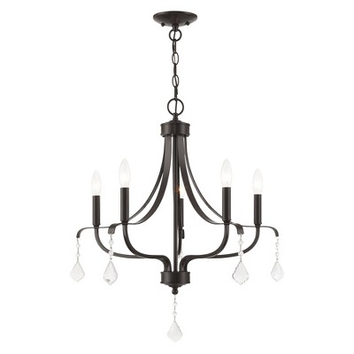 Livex Lighting Laurel 5 - Light Chandelier in  English Bronze