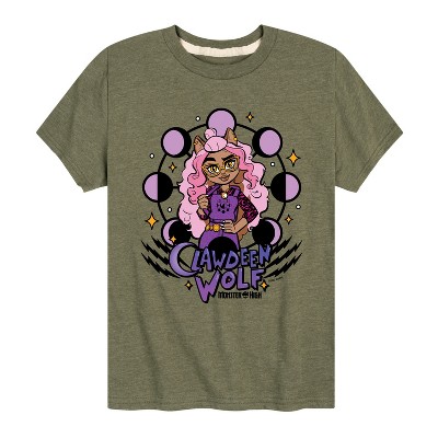 Boys' - Monster High - Clawdeen Wolf Short Sleeve Graphic T-Shirt