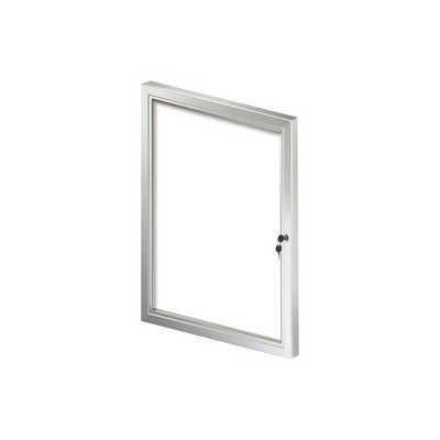 Azar Displays Enclosed Cork Bulletin Board w/ Lock & Key