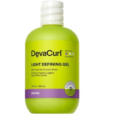 DevaCurl LIGHT DEFINING GEL Soft Hold No-Crunch Styler (12 oz) Deva Non-Flaking Formula, All Diva Hair Curl Types | Deva Curl