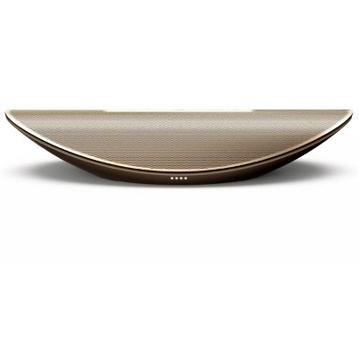 Cleer Audio CRESCENT Smart Speaker with Google Home, Airplay 2, Chromecast and 3D Sound -  Champagne