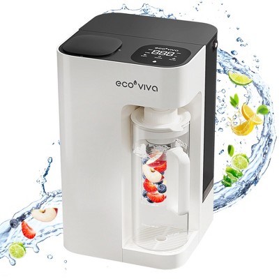 Ecoviva MATE3 Countertop Reverse Osmosis System 8-Stage Purification with Remineralization and TDS & Filter Life Monitor, 3:1 Pure to Drain