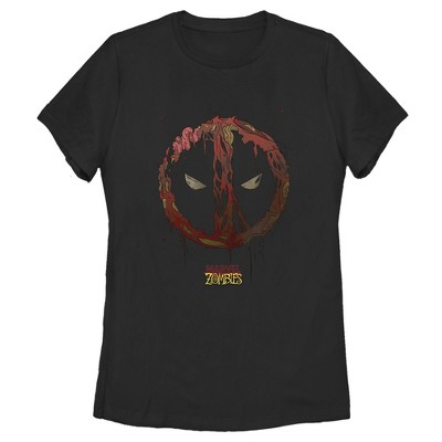 Women's Marvel Zombies Deadpool Mask T-Shirt