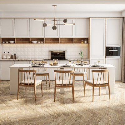 Foldable Dining Table, Modern Multifunction Extendable Console Table, Space Saving Kitchen Table for Small Spaces, Kitchen, Living Room