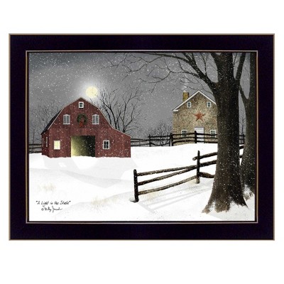 Light in the Stable Framed Wall Art,Modern Home Decor Framed Print for Living Room,Bedroom & Farmhouse Wall Decoration by Billy Jacobs