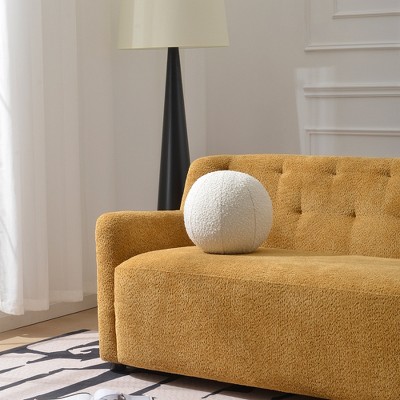 KINWELL Boucle Detachable Sphere-Shaped Decorative Throw Pillow