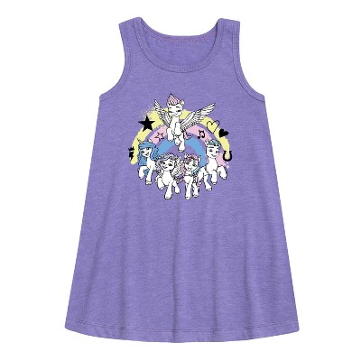 Girls' - My Little Pony - Empowerment Group Graphic Sleeveless Aline Dress