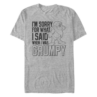 Men's Disney Grumpy I'm Sorry for What I Said T-Shirt