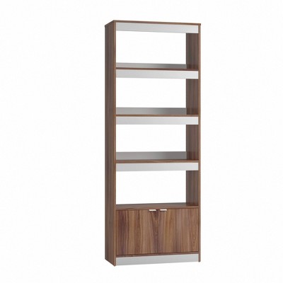 Manhattan Comfort 71.65" Ratzer Mid - Century Modern 5 Shelf Bookcase