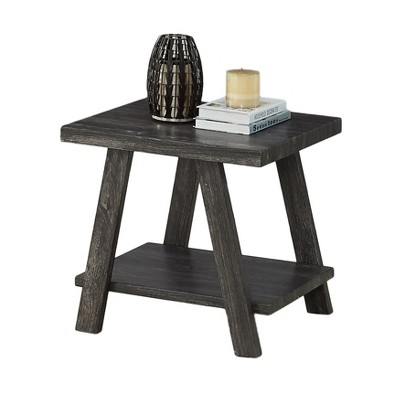 Dexmalle Wood Shelf End Table