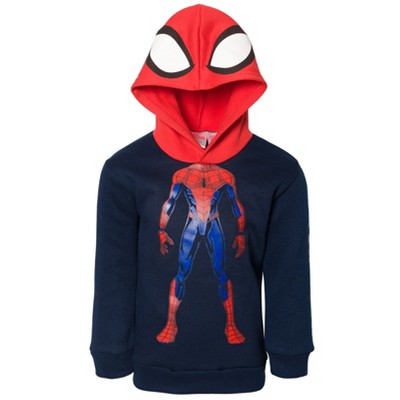 Marvel Spider-Man Fleece Cosplay Hoodie Little Kid to Big Kid