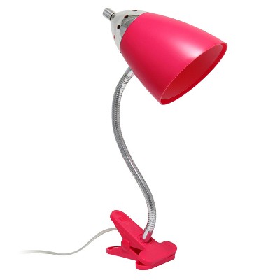 Creekwood Home Sleek Essentials 17.5" Adjustable Basic Clip on Reading Light with Flexible Gooseneck