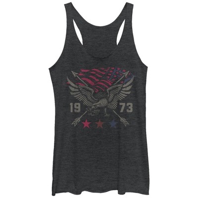 Women's Lost Gods 1973 Eagle American Flag Racerback Tank Top