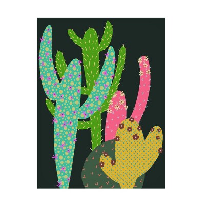 Trademark Fine Art - Regina Moore  Colorful Cactus I Canvas Art