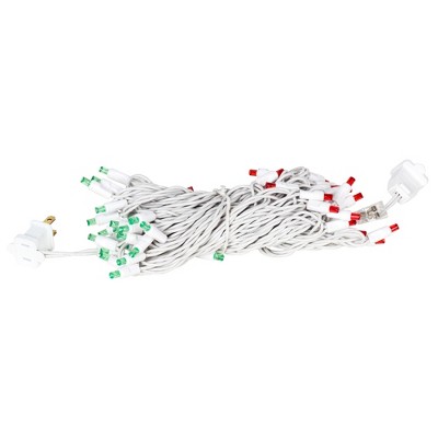 Vickerman Single Mold Wide Angle LED Christmas light set 6"Sp 25'L