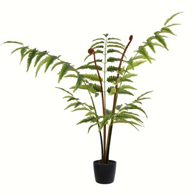 Vickerman Artificial Potted Leather Fern