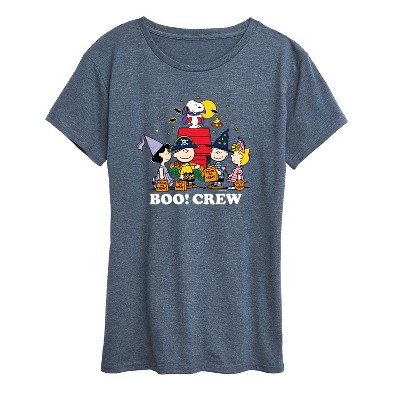 Women's - Peanuts - Boo Crew Short Sleeve Graphic T-Shirt