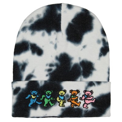 Grateful Dead Embroidered Dancing Bears Tie-Dyed Cuffed Cold Weather Beanie OSFM