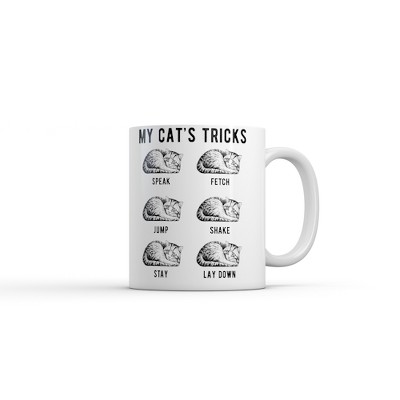 Crazy Dog My Cats Tricks Mug Funny Sarcastic Kitten Graphic Novelty Coffee Cup-11oz